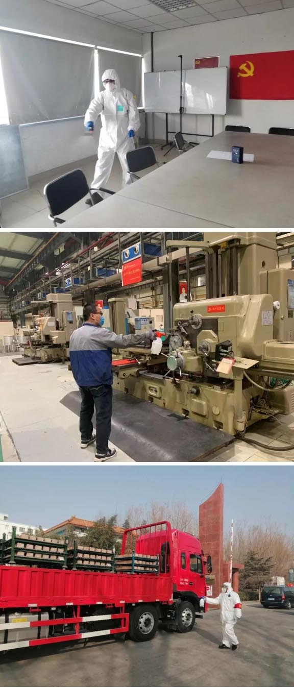 公共區域、生產車間：消毒、消毒、消毒