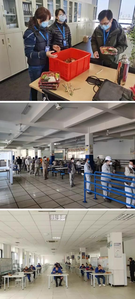 員工就餐：分開、分開、分開